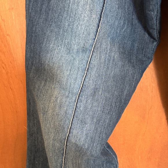Le Chateau Dark Blue Flare Jeans - Picture 2 of 3